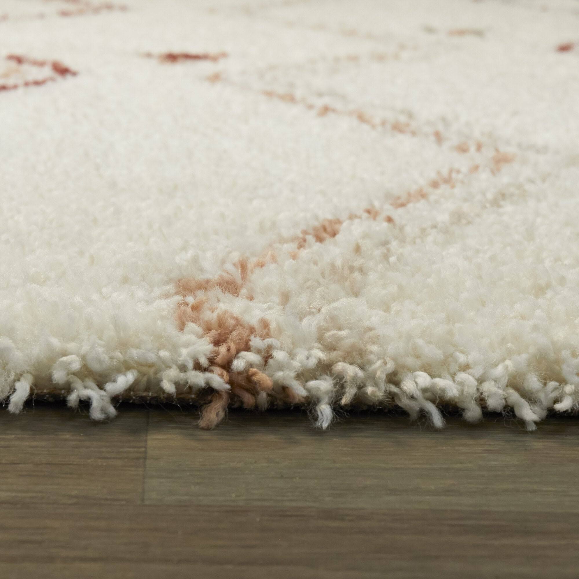 Kallos Tribal Shag Area Rug - 7&10x22 x 10& - Charcoal Grey