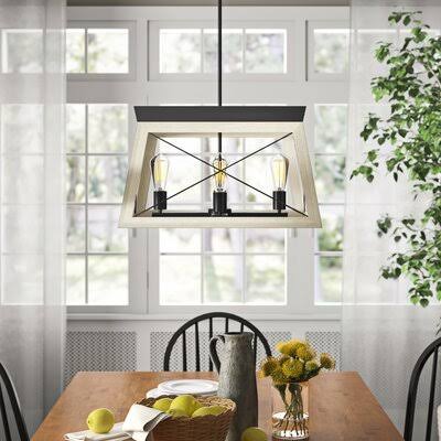 Delon 4 - Light Lantern Rectangle Chandelier LFMF3300