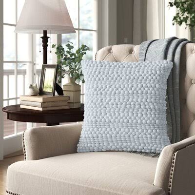 Braxton Throw Pillow Cover & Insert Color: Sky, Size: 20x22H x 20x22W