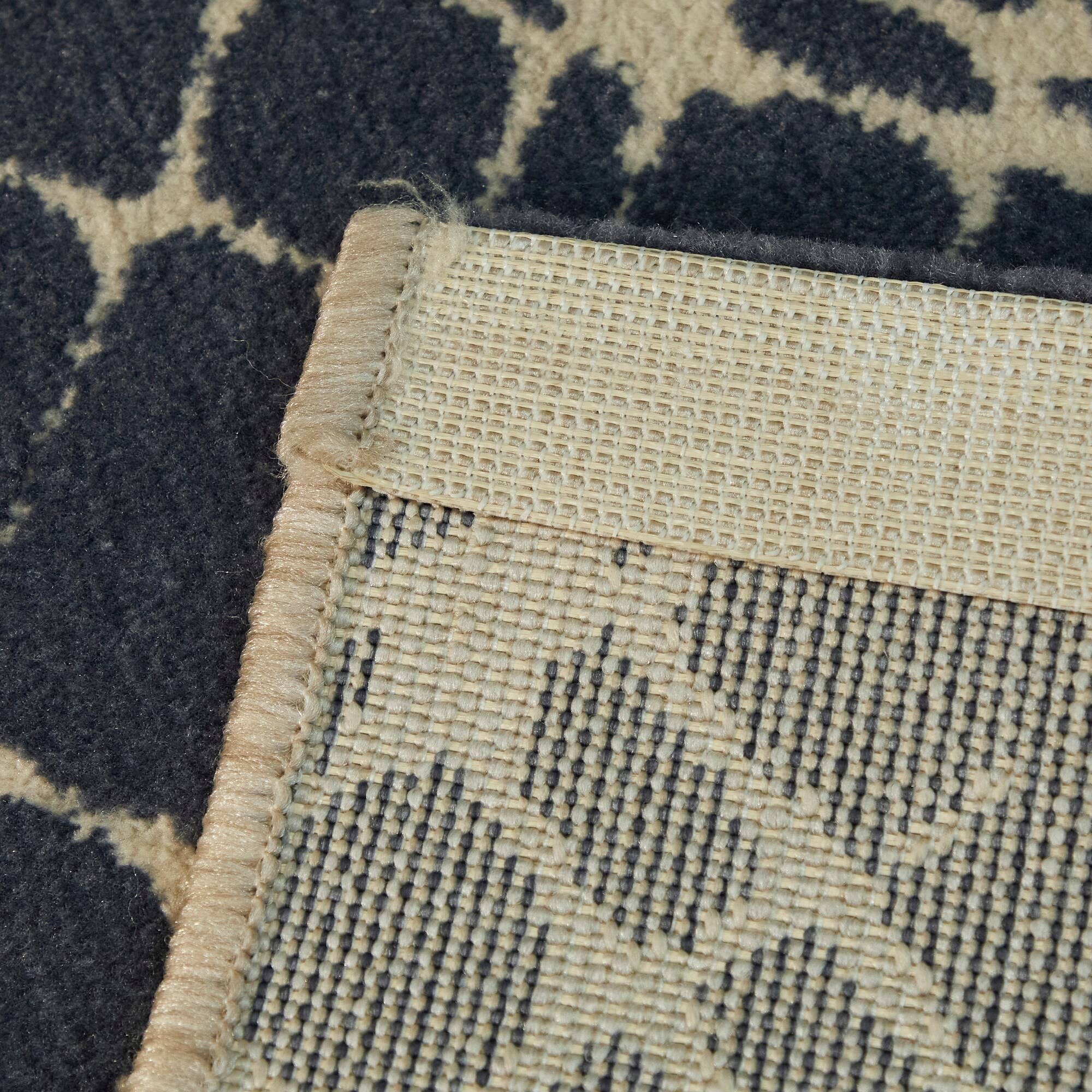 BALTA Spencer Navy 5 ft. x 7 ft. Transitional Area Rug, Blue