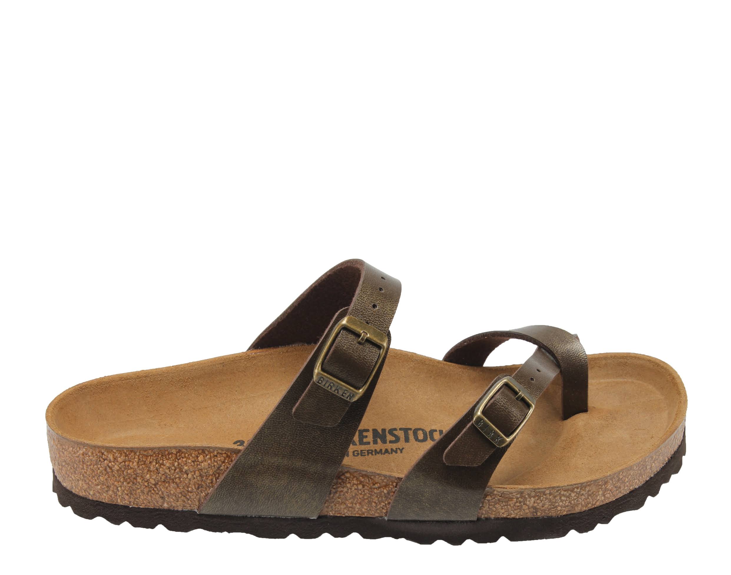 Birkenstock Women's Mayari Sandal - 37 Narrow - Golden Brown Birko-Flor