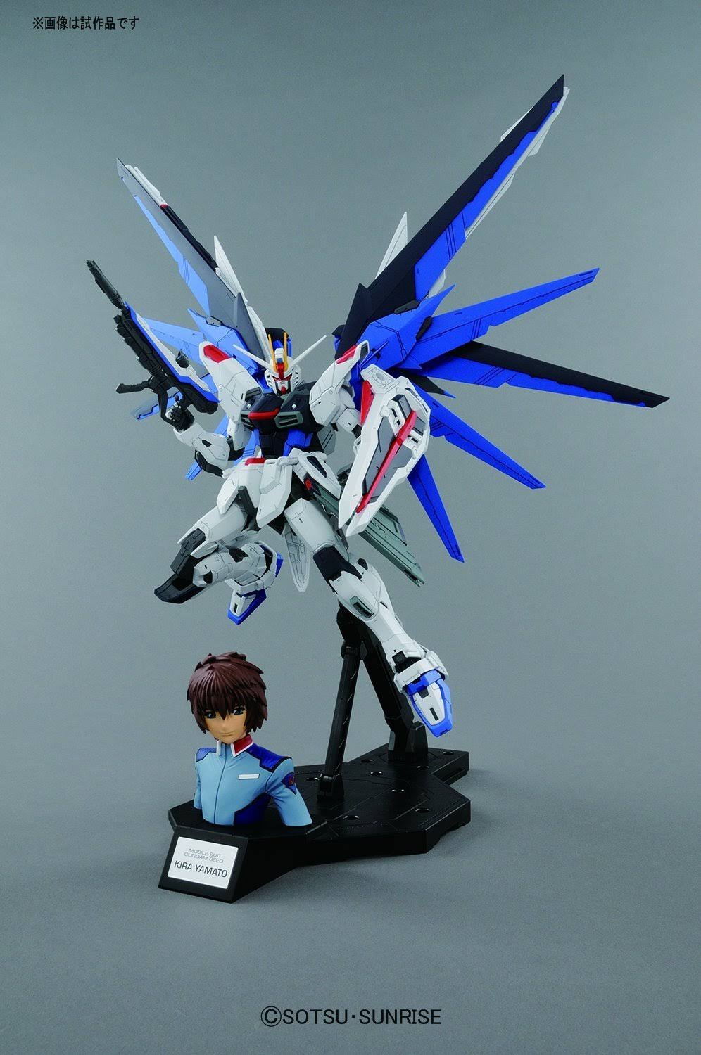 Bandai Dramatic Combination mg Freedom Gundam Ver.2.0 & Kira Yamato Seed 1/100