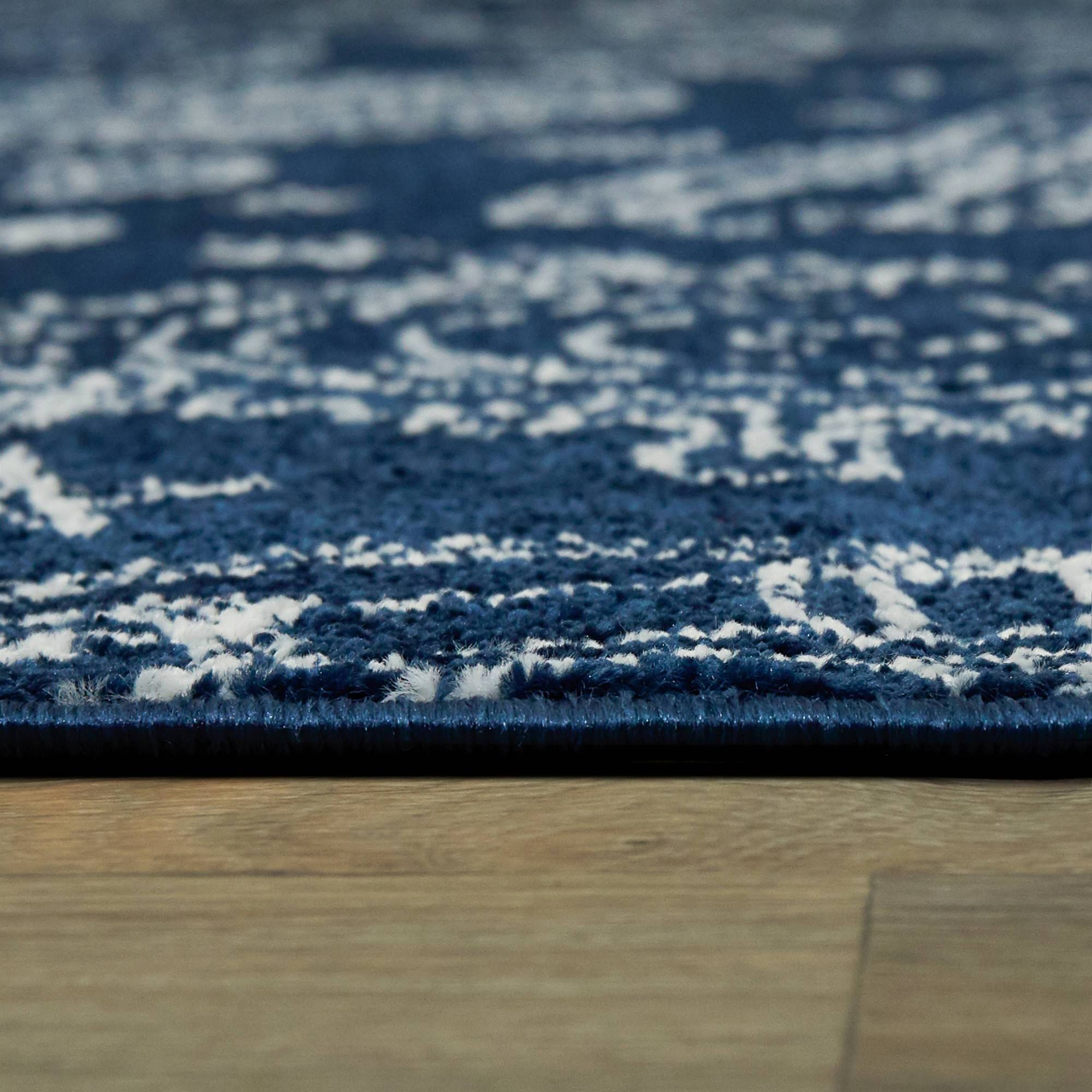 BALTA Space Rockets Blue/White 5 ft. x 7 ft. Area Rug