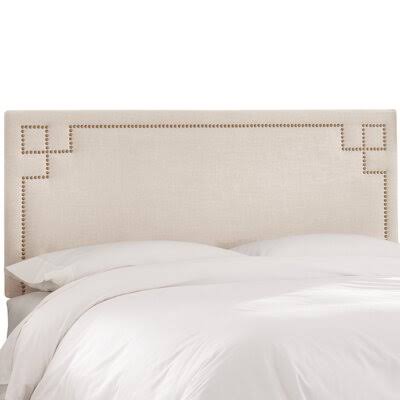 Mcardle Upholstered Panel Headboard Size: Twin, Upholstery Color: Talc