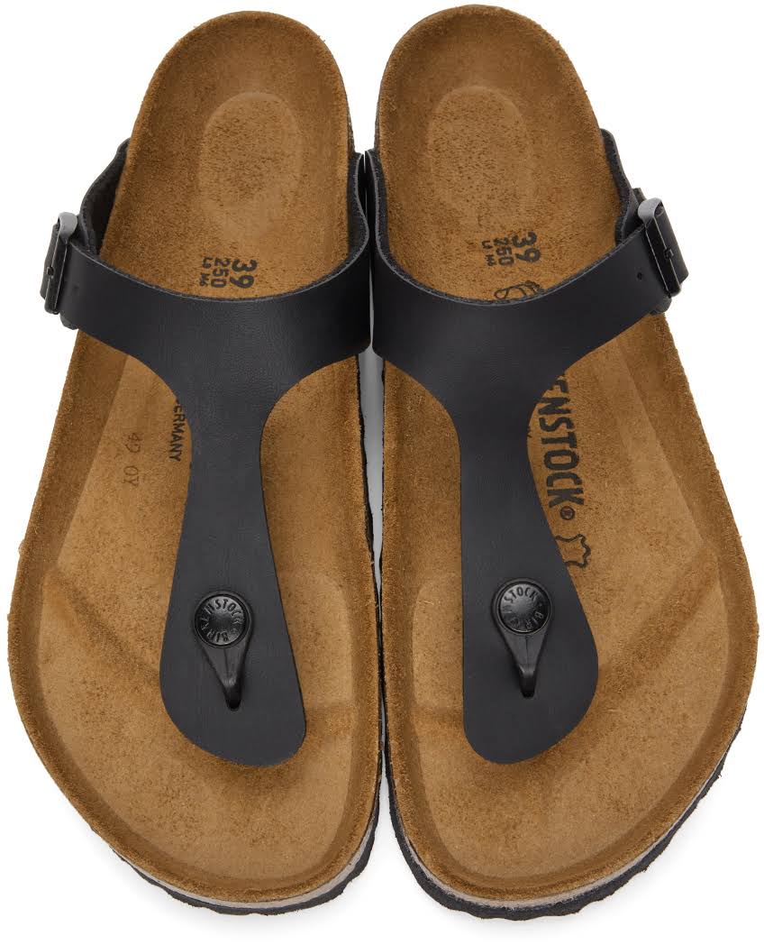 Birkenstock Gizeh Birko-Flor Sandals Black