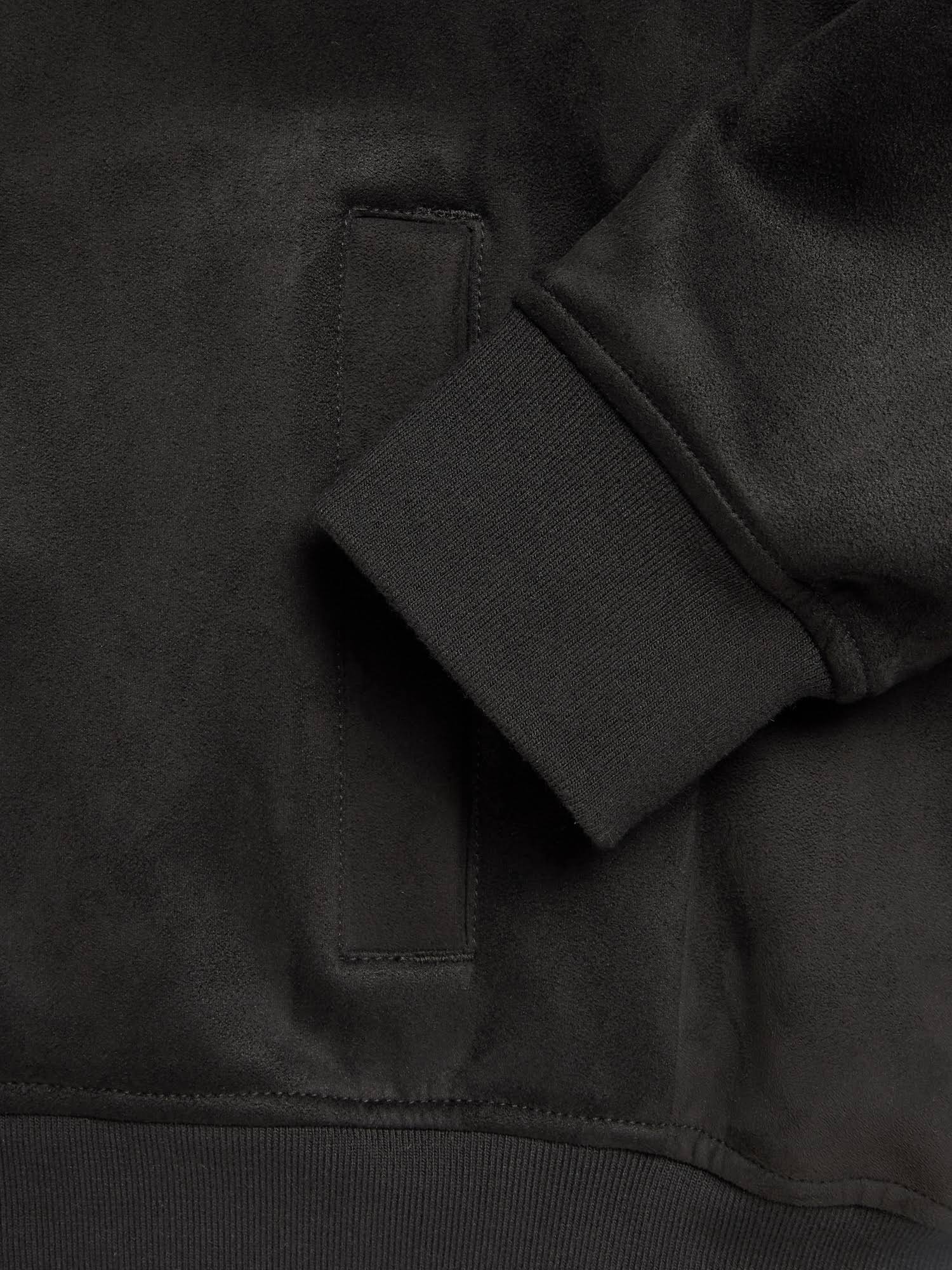 Banana Republic Men's Vegan Suede Bomber Jacket Black Size M