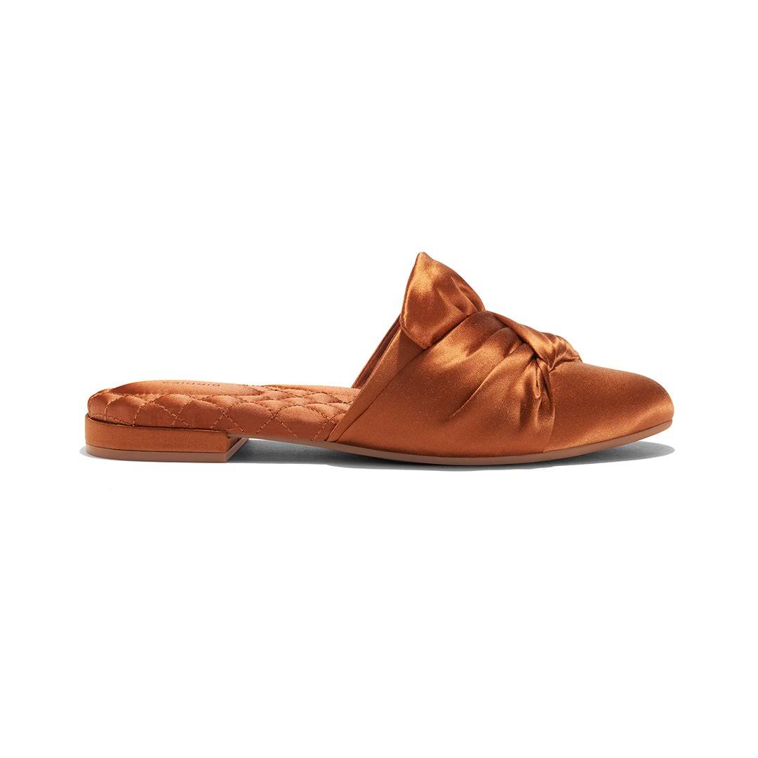 Birdies Songbird Mule, Size 6.5 in Copper Satin at Nordstrom