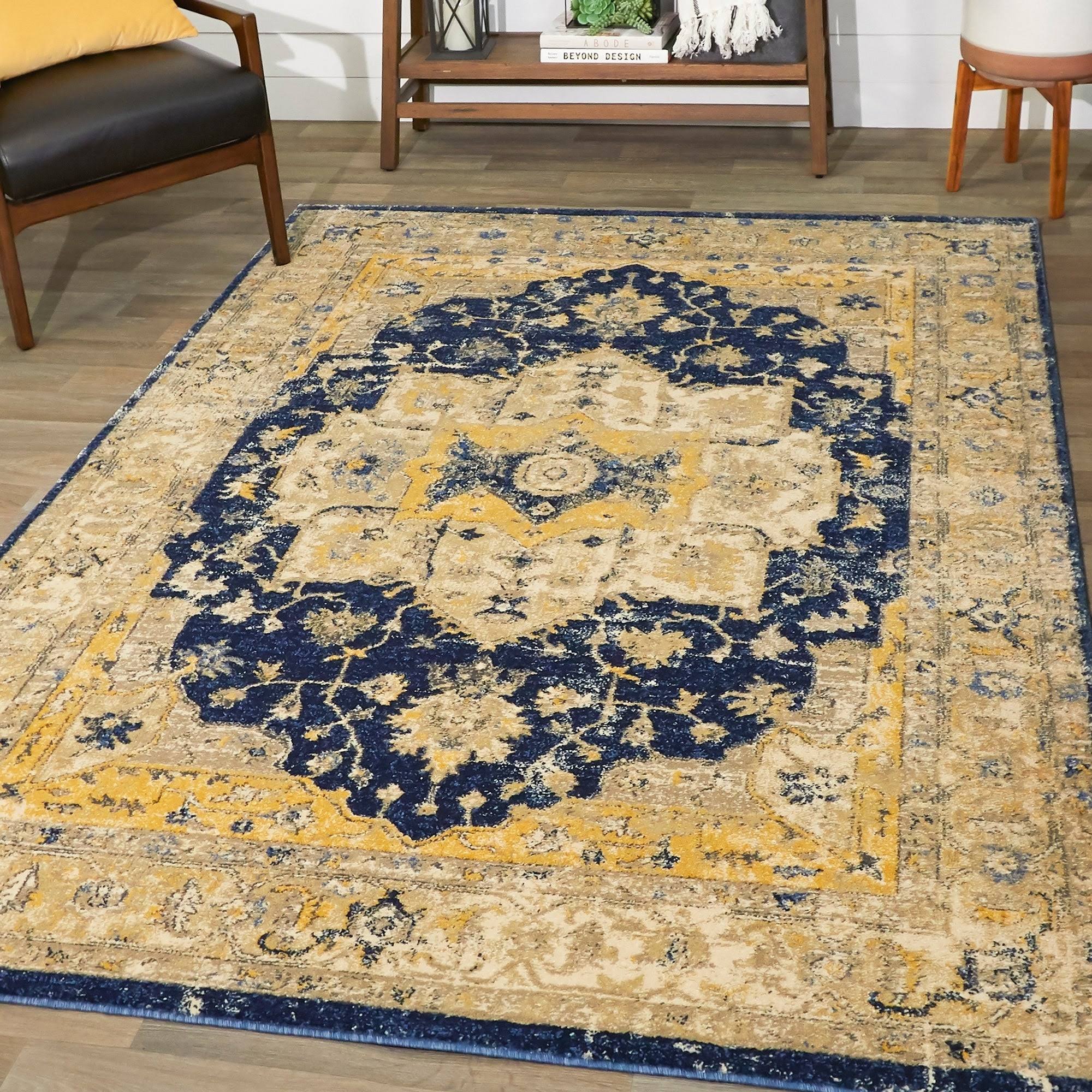 BALTA Riedel Tan 5 ft. x 7 ft. Vintage Persian Area Rug