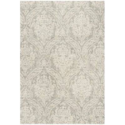 Vogler Abstract Handmade Tufted Wool Gray/Ivory Area Rug Ophelia & Co. Rug Size: Rectangle 6& x 9&