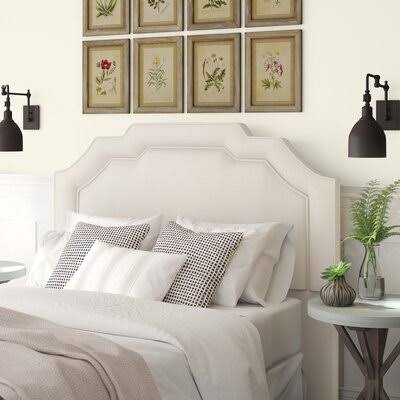 Jaoquim Upholstered Headboard Size: King, Upholstery: Klein Ivory