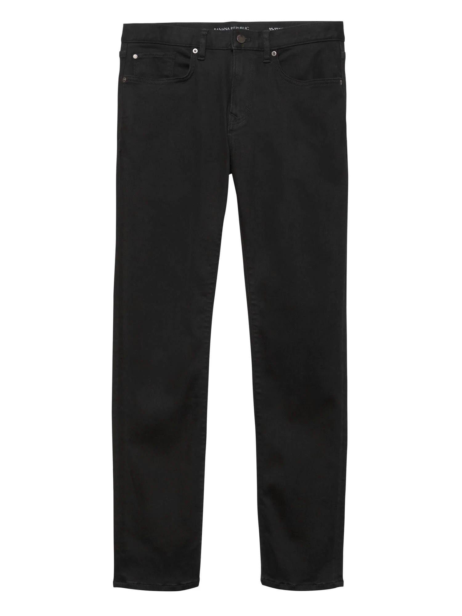 Banana Republic men's Slim Luxe Traveler Black Jean True Black Size 33W 32L