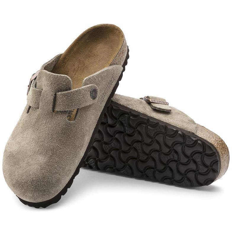 Birkenstock Boston Clog - 41 - Taupe Suede