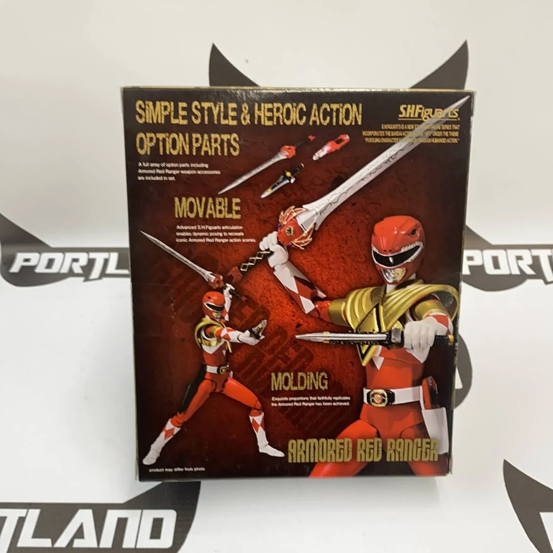 Mighty Morphin Power Rangers: Armored Red Ranger S.H. Figuarts Action Figure
