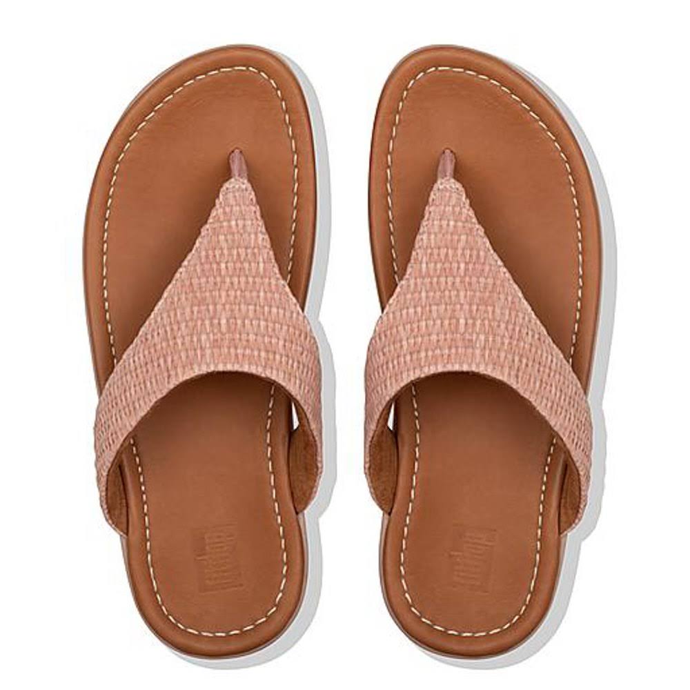 Fitflop Imogen Basket Weave Toe-Thong Flip Flops 5