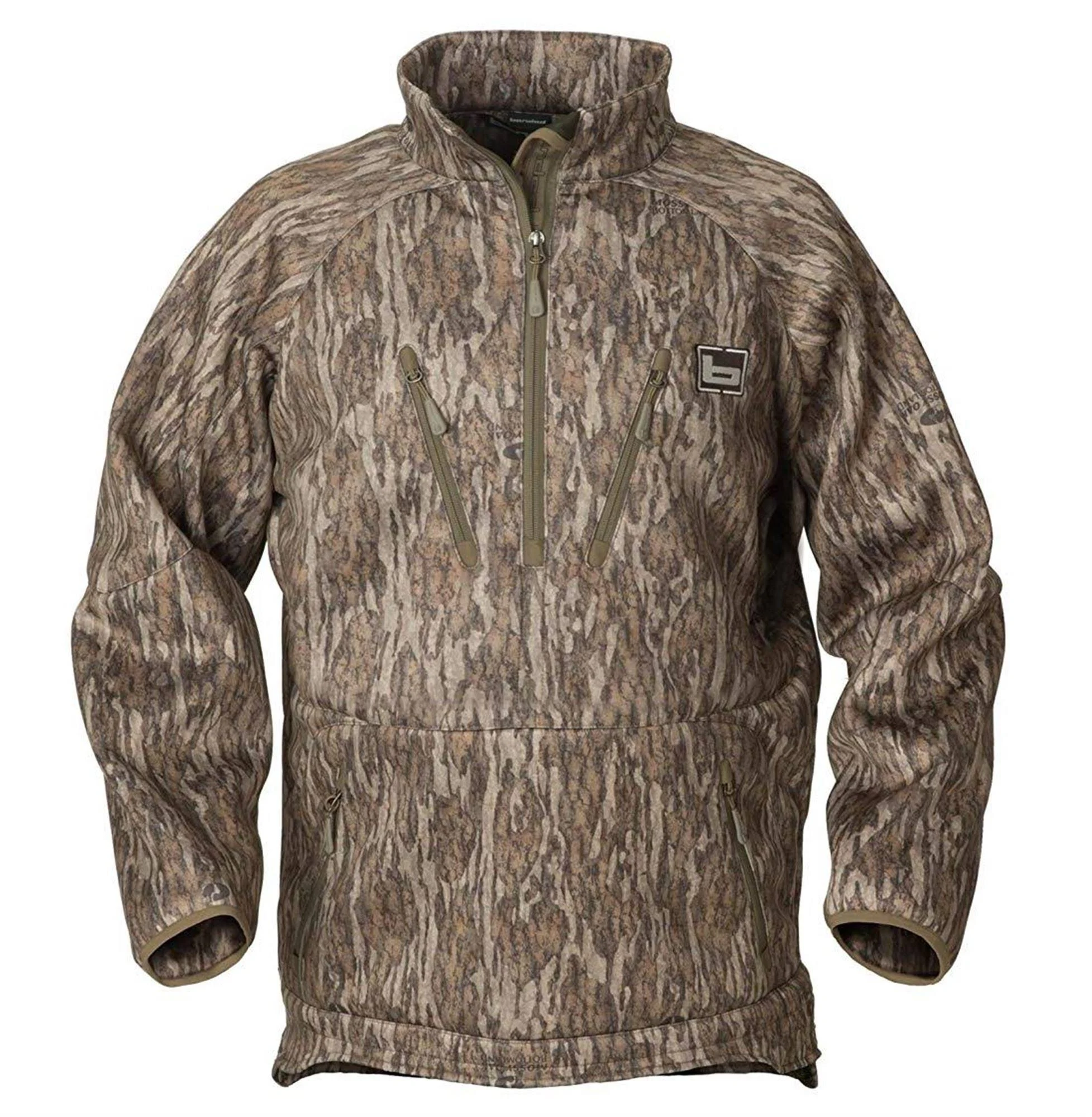 Banded Heavy Tec Fleece 1/2 Zip Pullover Bot Medium, Men's