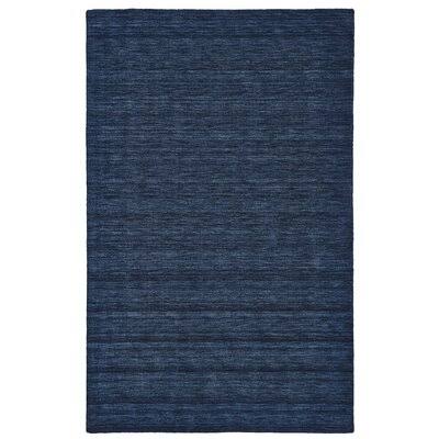 Larissa Handwoven Wool Dark Blue Area Rug Brayden Studio Rug Size: Rectangle 3&6x22 x 5&6x22