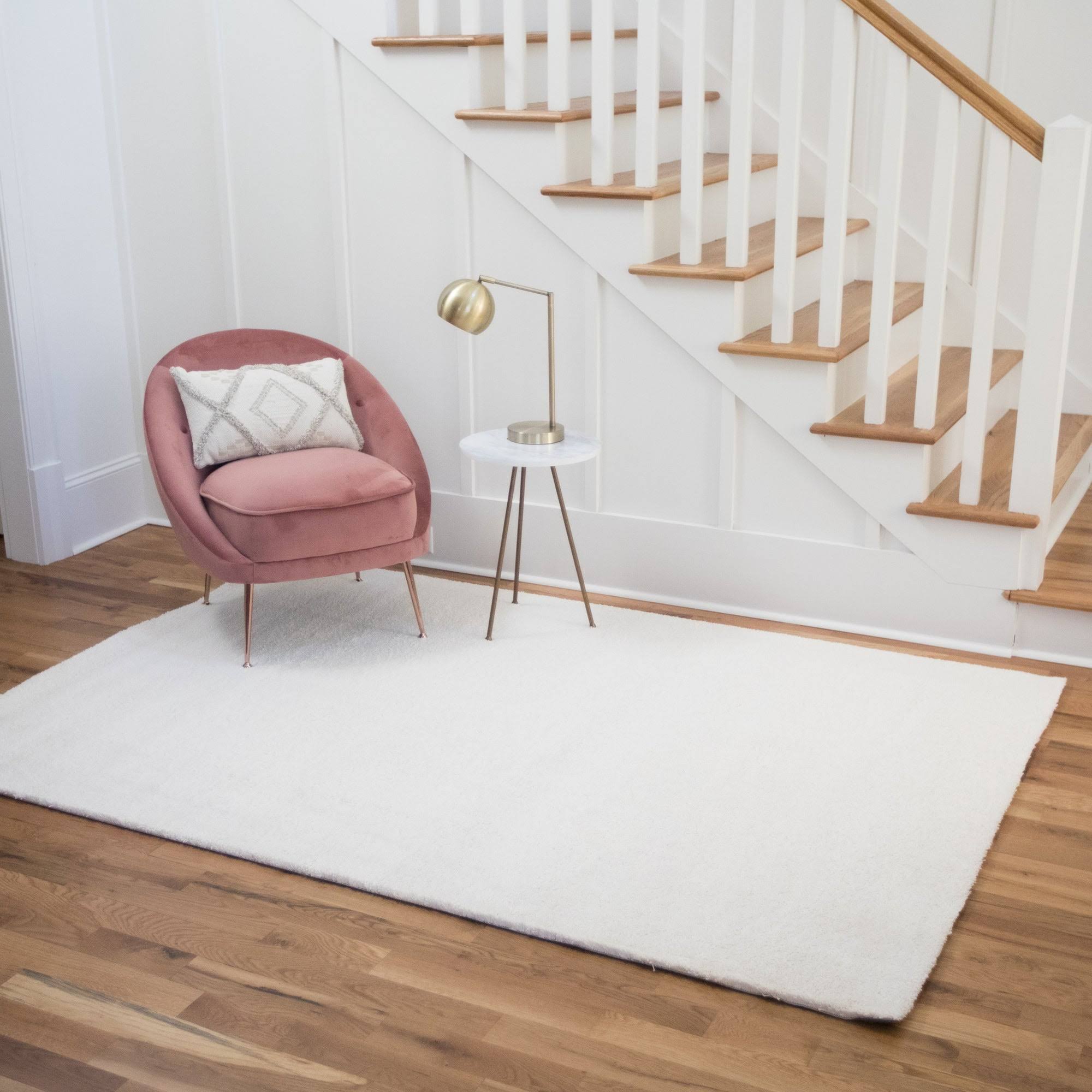 Elsie Solid Color Area Rug - 5&3x22 x 7&7x22 - Ivory