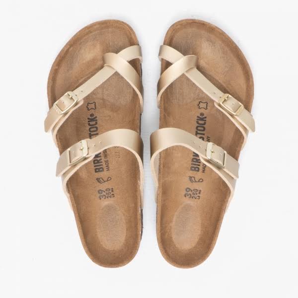 Birkenstock Mayari Birko-Flor Gold Thong Sandals