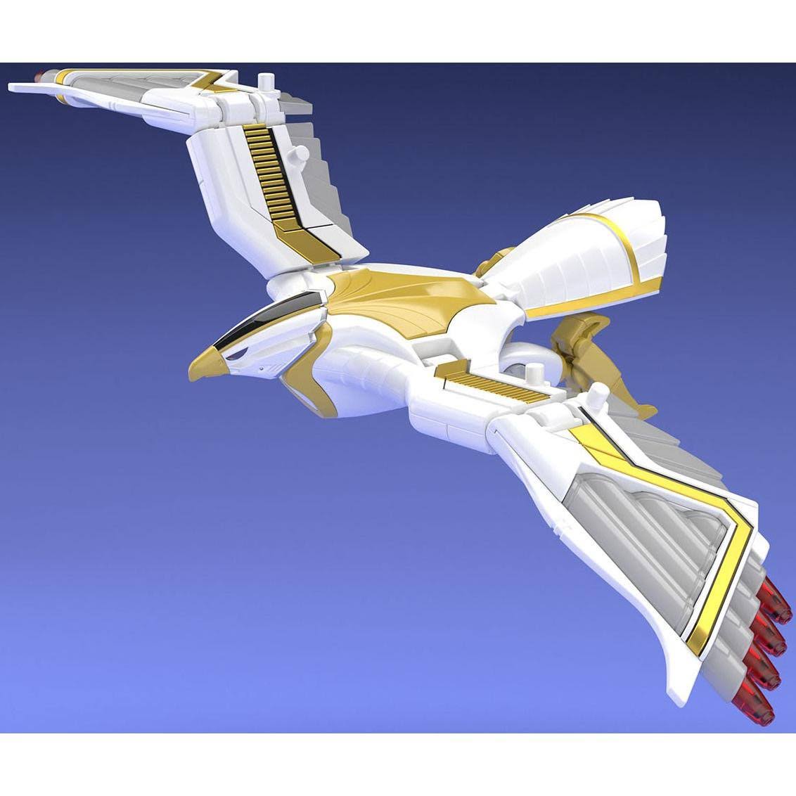 Ninja Megazord & White Ninja Falconzord Set Mighty Morphin Alien Rangers, Bandai Super Mini Pla