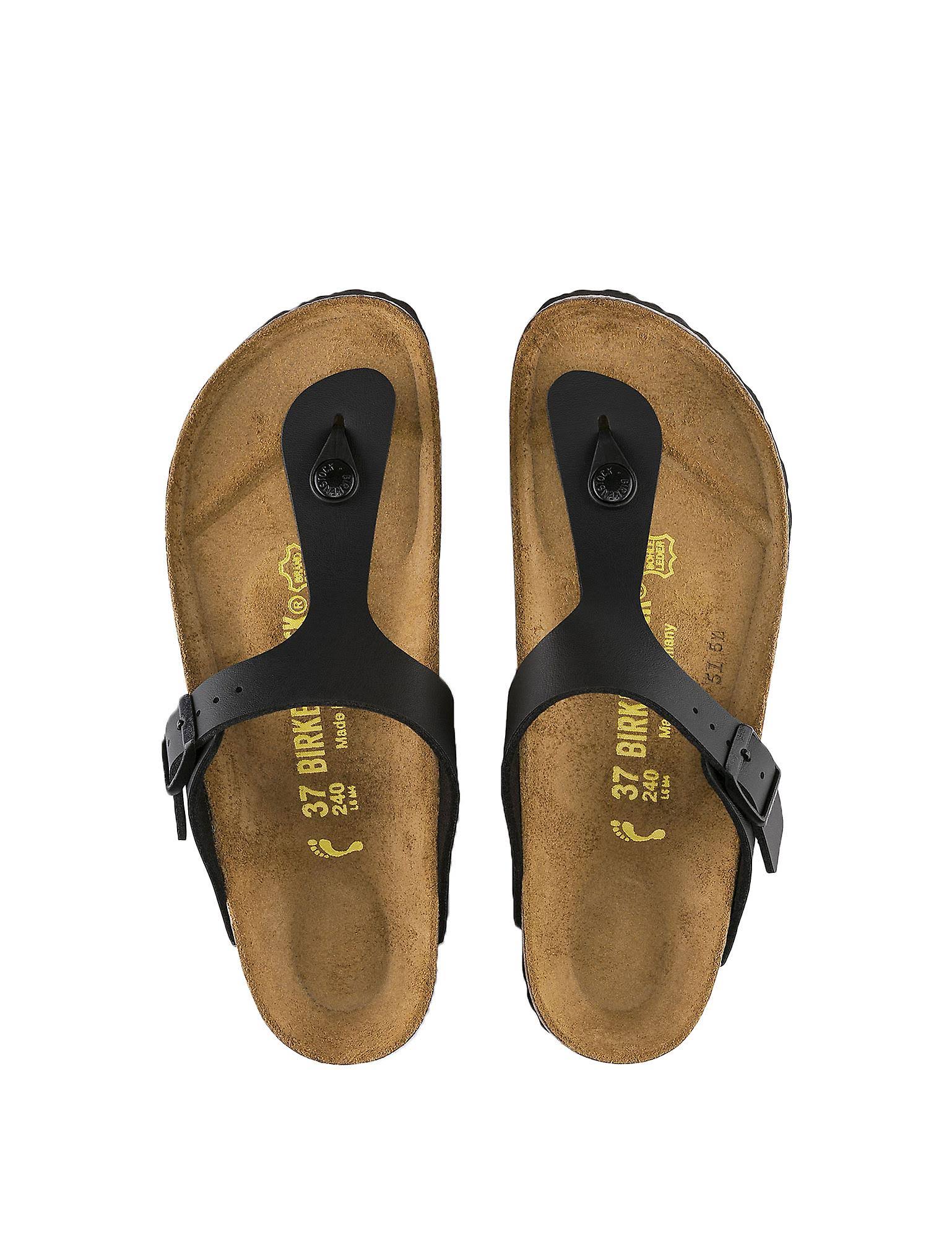 Birkenstock Gizeh Birko-Flor Sandals Black - 39