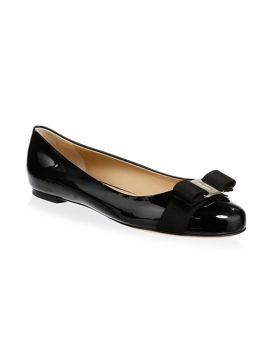 Salvatore Ferragamo Varina Leather Ballet Flats
