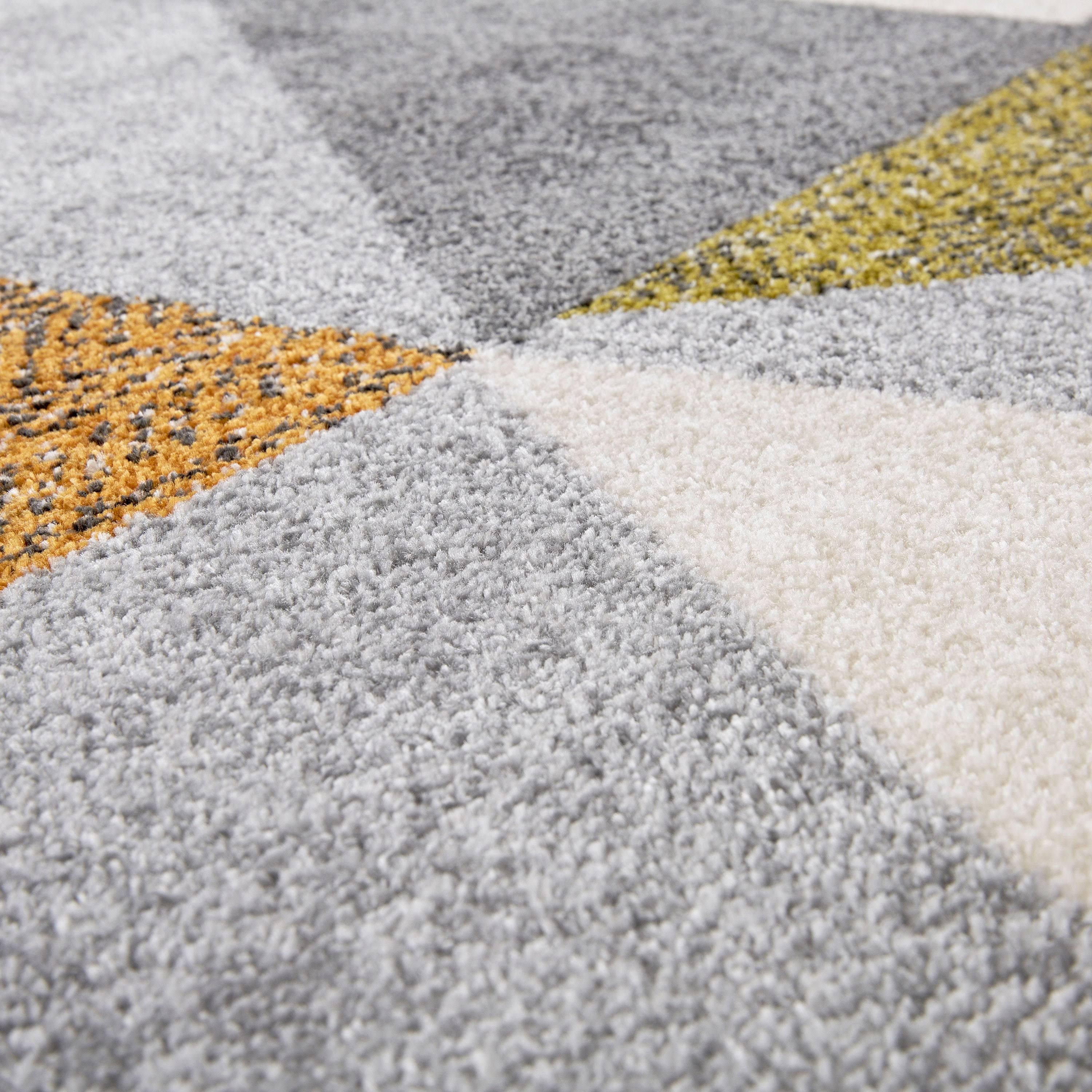 BALTA Rugs Orleans Gray/Yellow Area Rug, Size: 7'10 inch x 10'