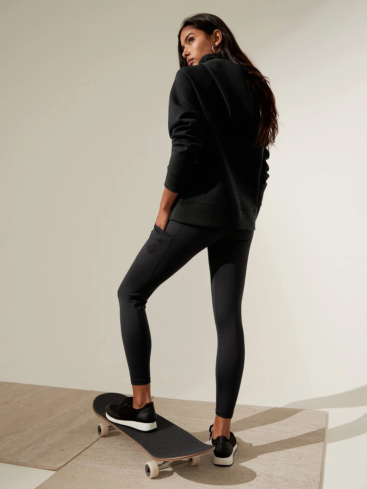 Banana Republic Women's on The Go 7/8 Legging Black Size Xs