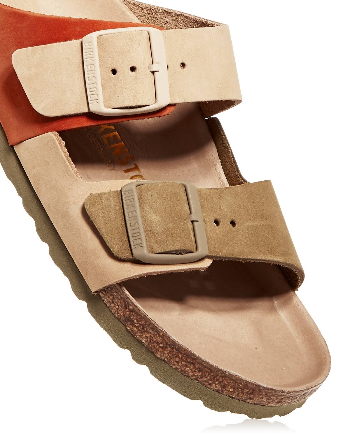 Birkenstock Women's Arizona Split Hex Sandal - 39 Narrow - Sandcastle / Faded Khaki Nubuck