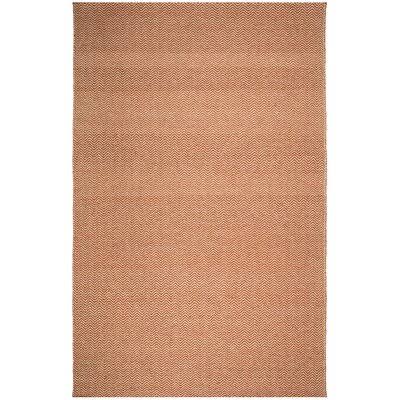 Ava Chevron Handmade Wool Rust Area Rug Birch LANE? Rug Size: Rectangle 9& x 12&