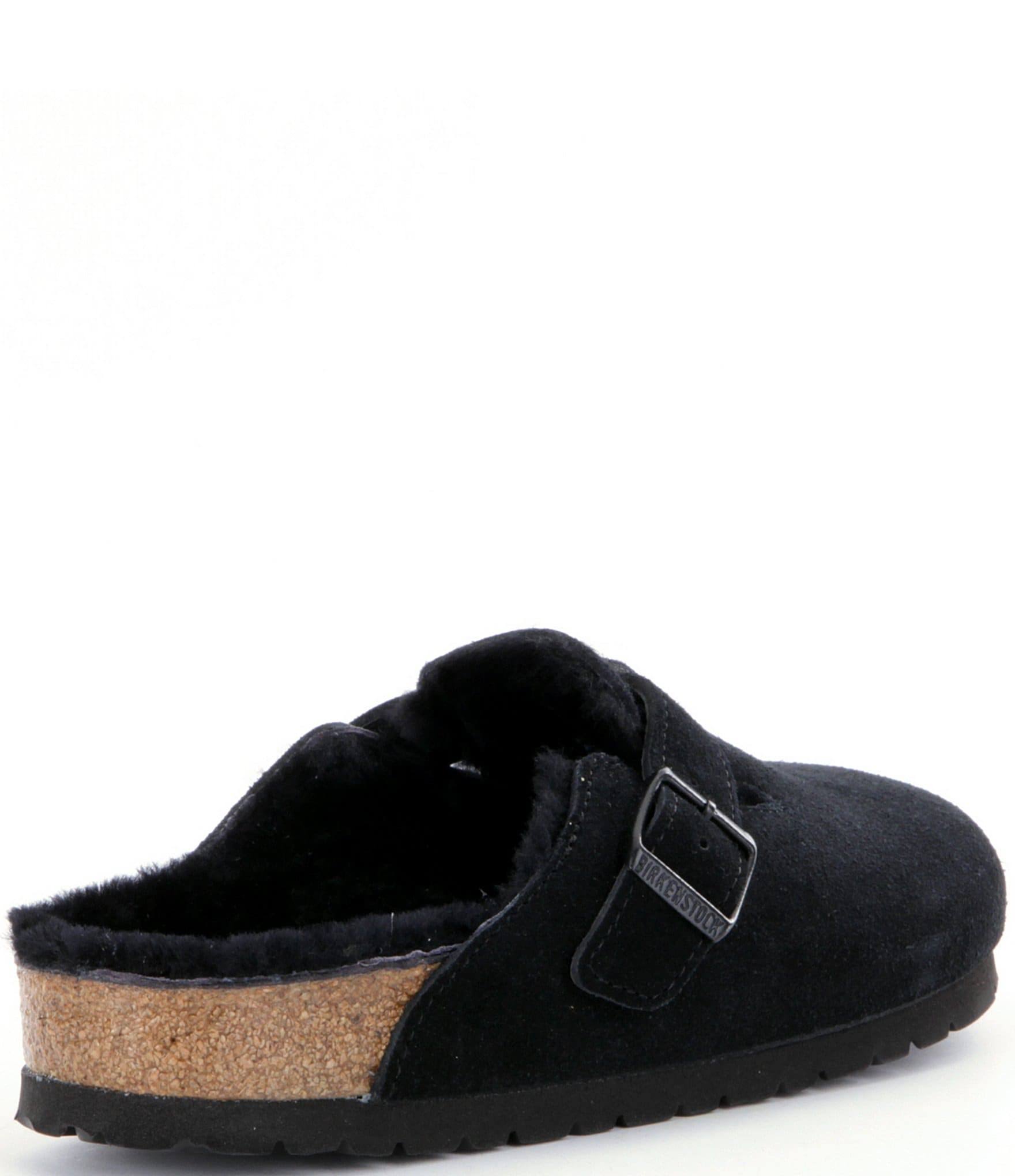 Birkenstock Women's Boston Shearling Clogs, Black