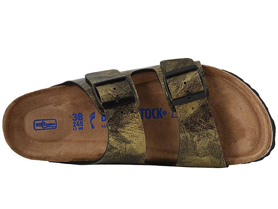 Birkenstock Arizona Soft Footbed, Milky Way Gold Birko-Flor Size: 37 N