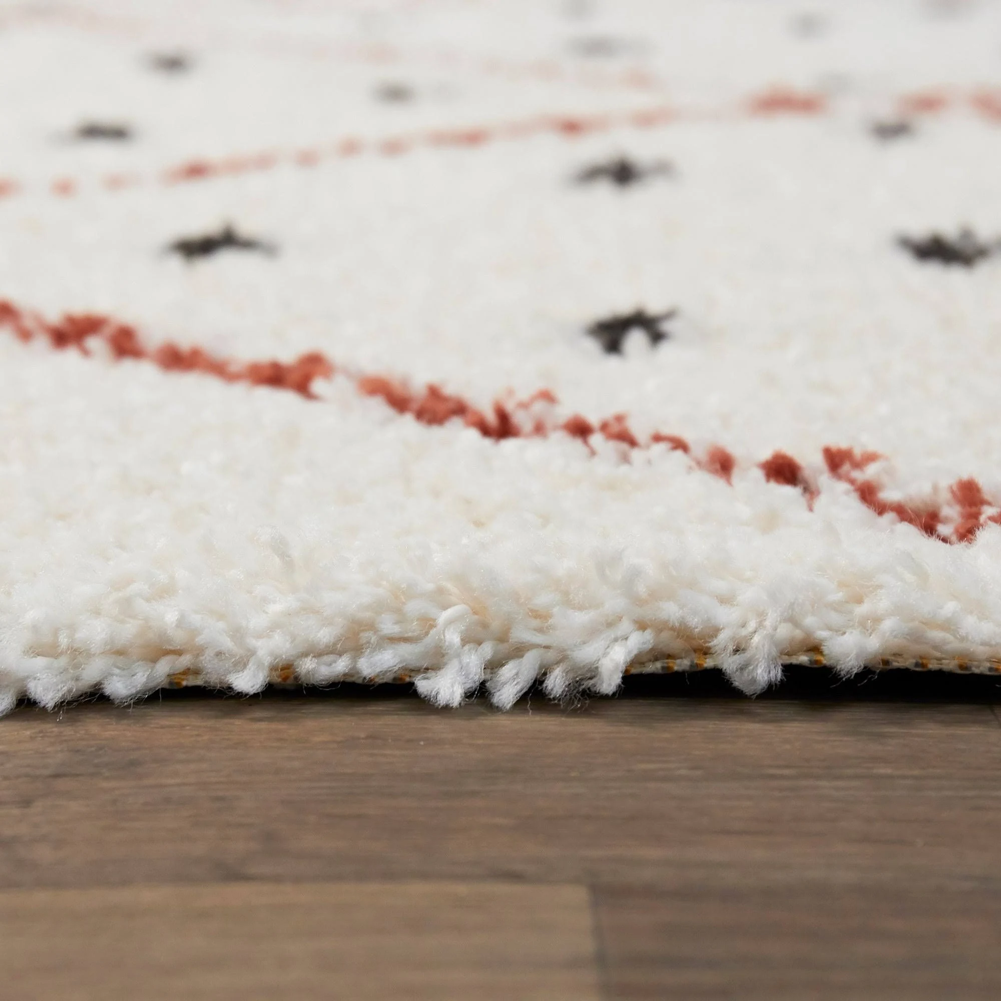 Balta Taylor Burnt Orange 5 ft. x 7 ft. Trellis Shag Area Rug