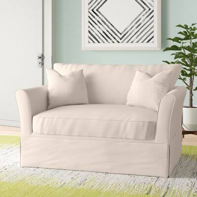 Birch Lane Estella Chair and A Half Body Fabric: Conversation Ivory