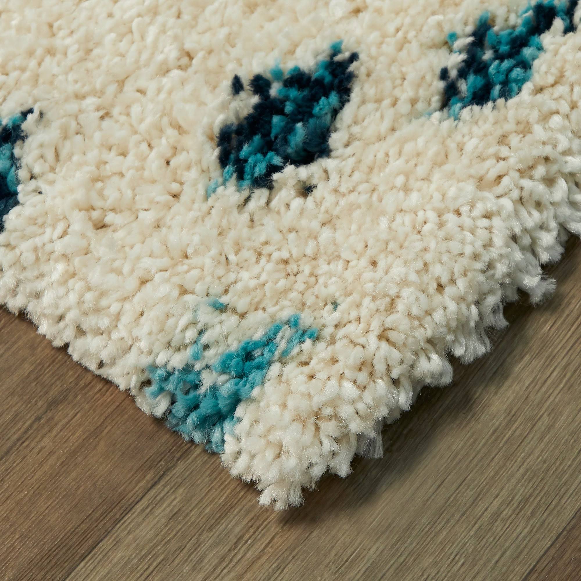 BALTA Belmonte Pink 5 ft. x 7 ft. Geometric Shag Area Rug