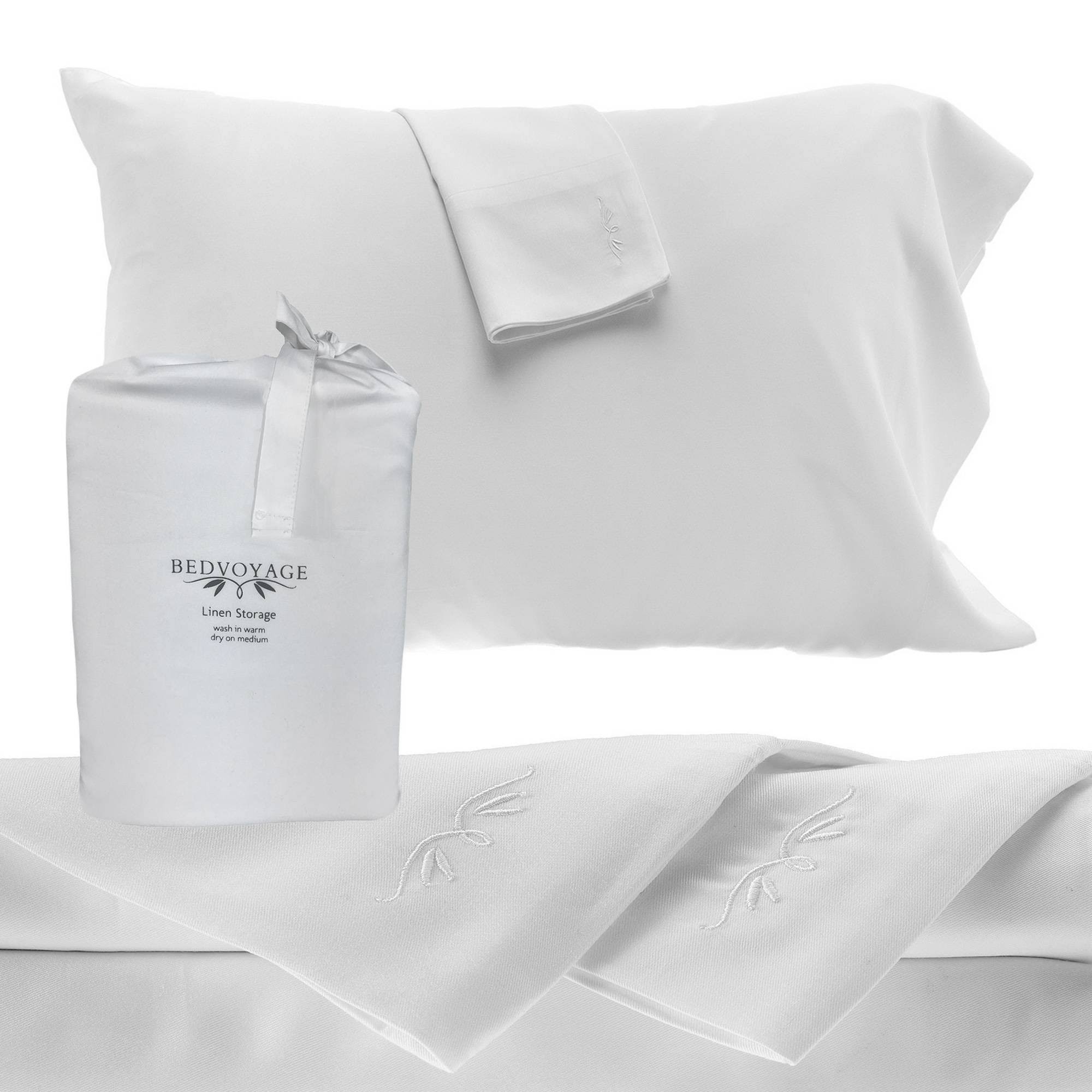 BedVoyage Rayon from Bamboo White Sheet Set - Cal King