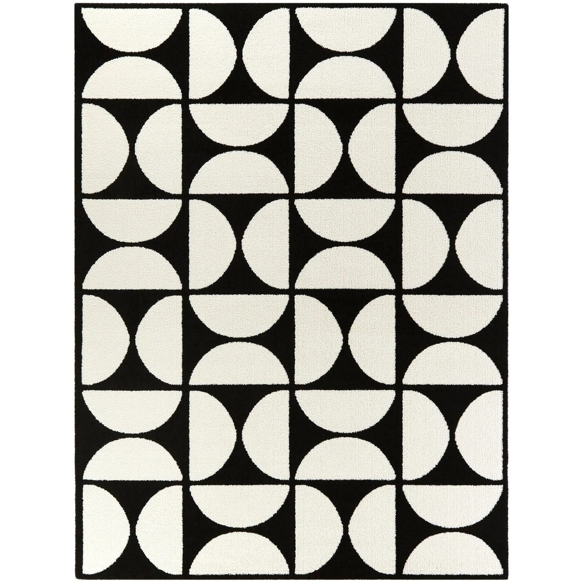 Balta Bartholdi White 8 ft. x 10 ft. Modern Geometric Area Rug