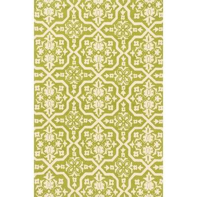 Geometric Handmade Hooked Peridot Area Rug Birch Lane Rug Size: Rectangle 3&6x22 x 5&6x22