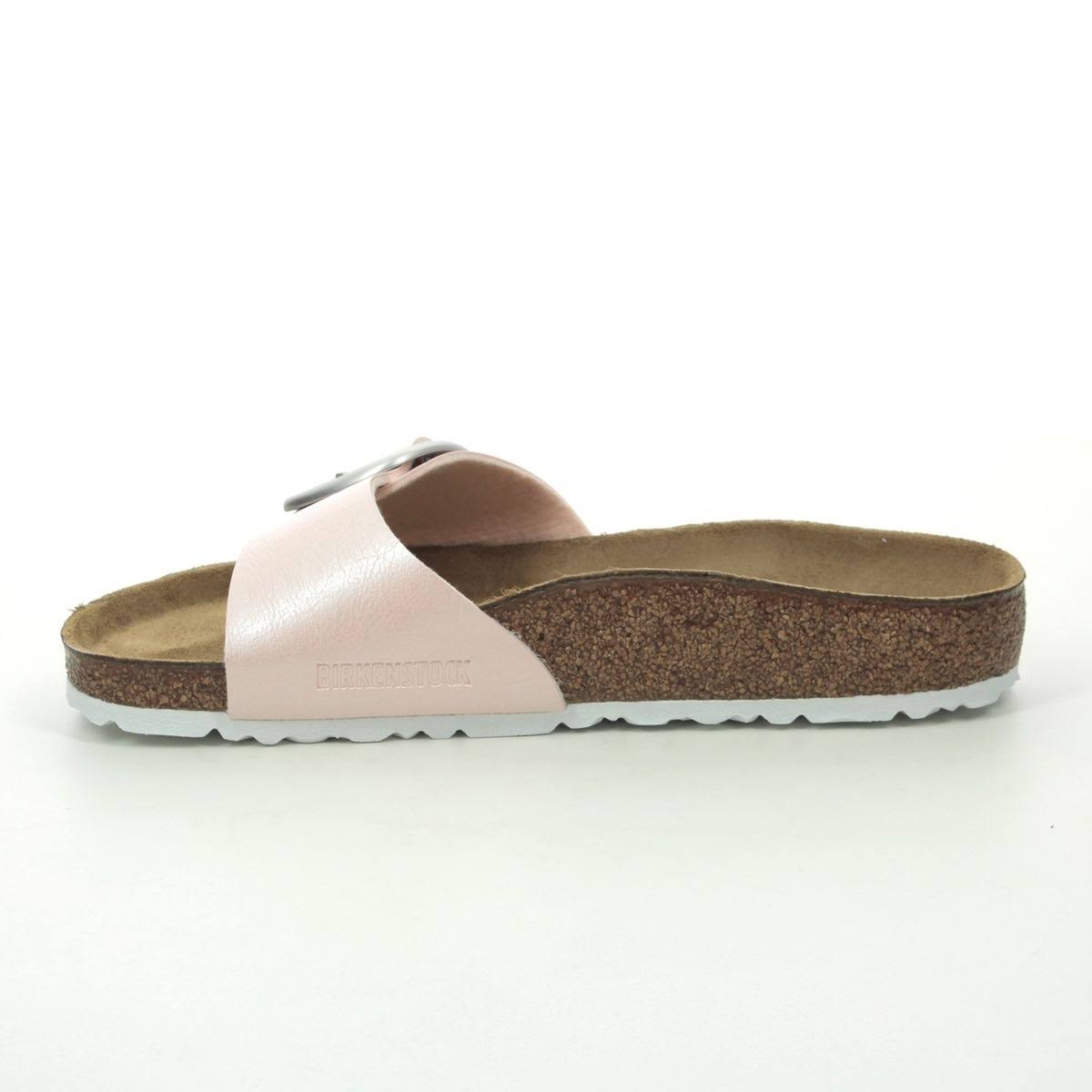 Birkenstock Madrid Buckle Pink Womens Slide Sandals 1018768 in Size 39