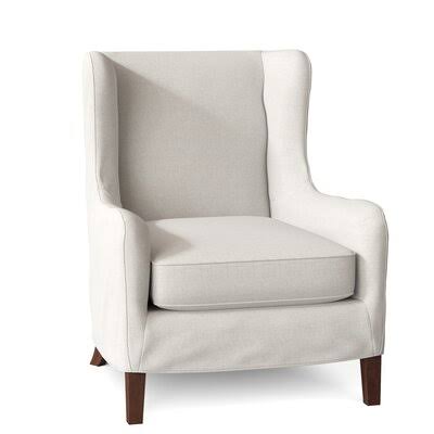 Adamstown 33x22 Wide Wingback Chair Body Fabric: Bevin Natural