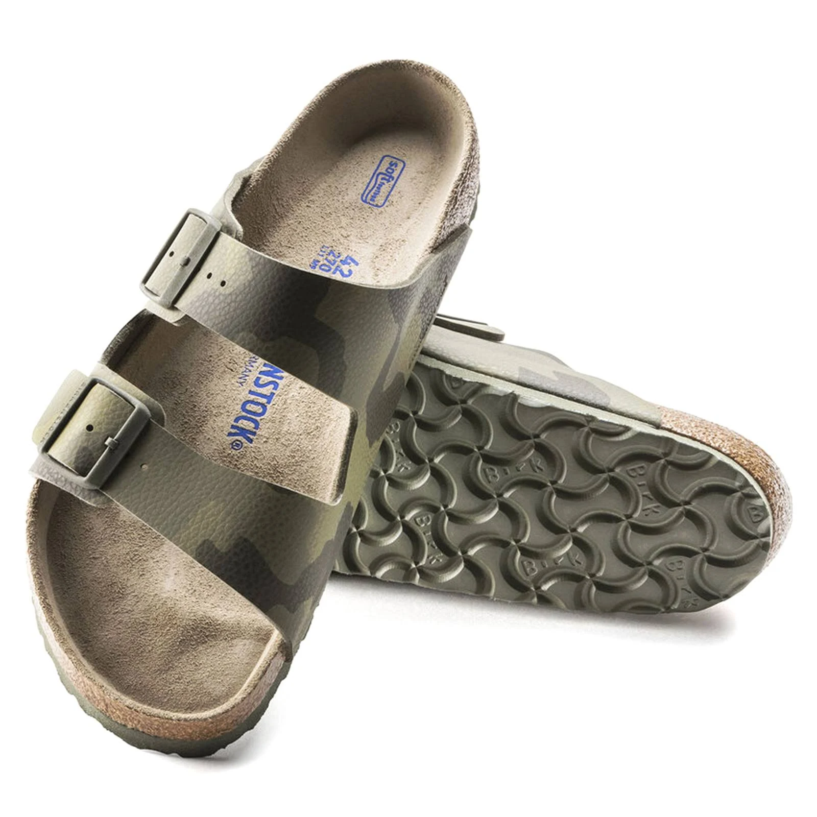 Birkenstock - Arizona Birko Flor Sandals - Man - Size 46 - Beige