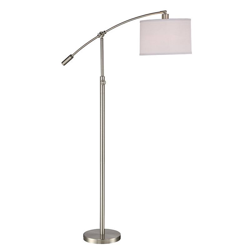 Brayden Studio Lilley 65x22 Task Floor Lamp Base Finish: Brushed Nickel