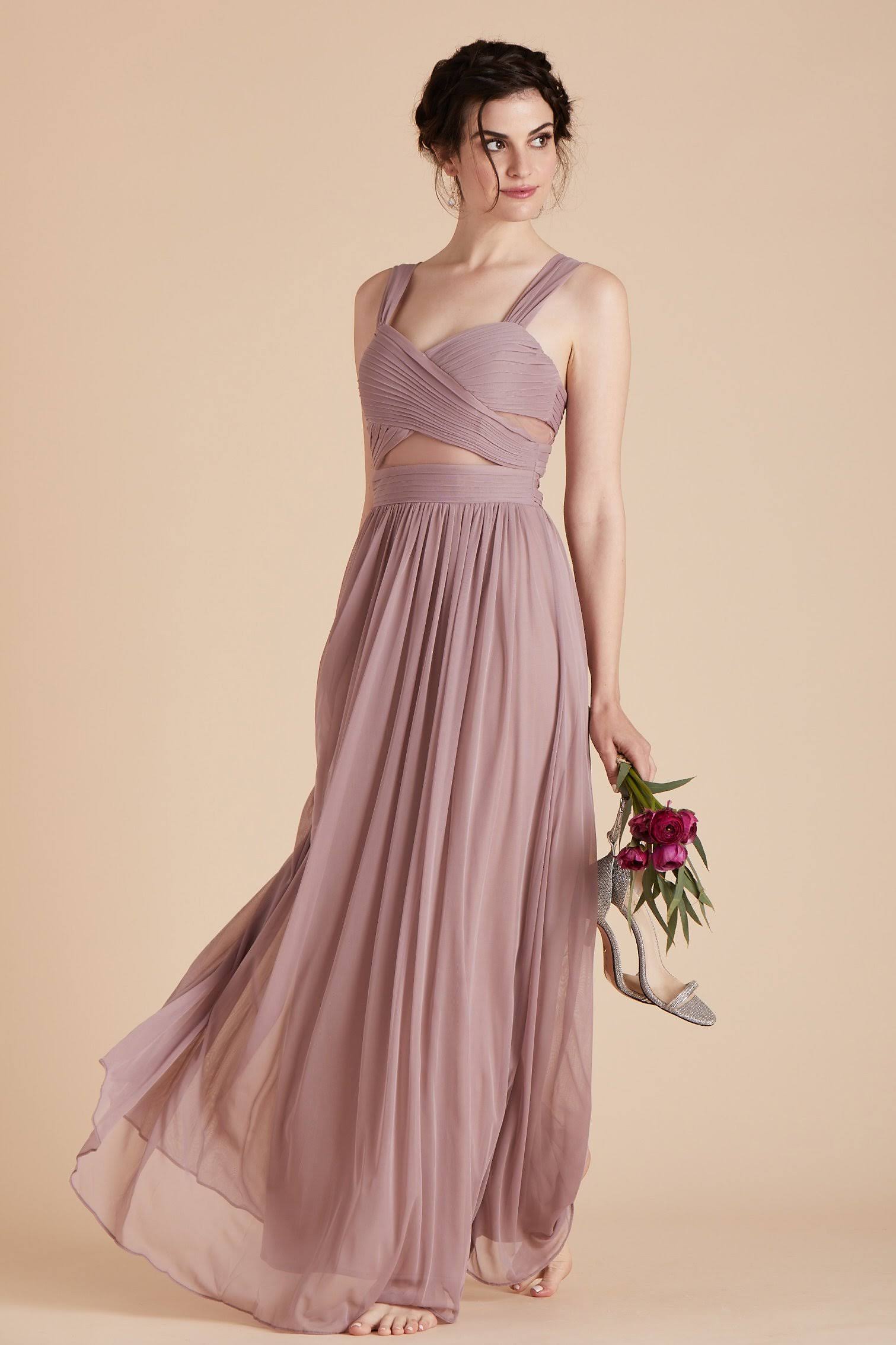 Birdy Grey Elsye Bridesmaid Dress in Mauve S / Mauve