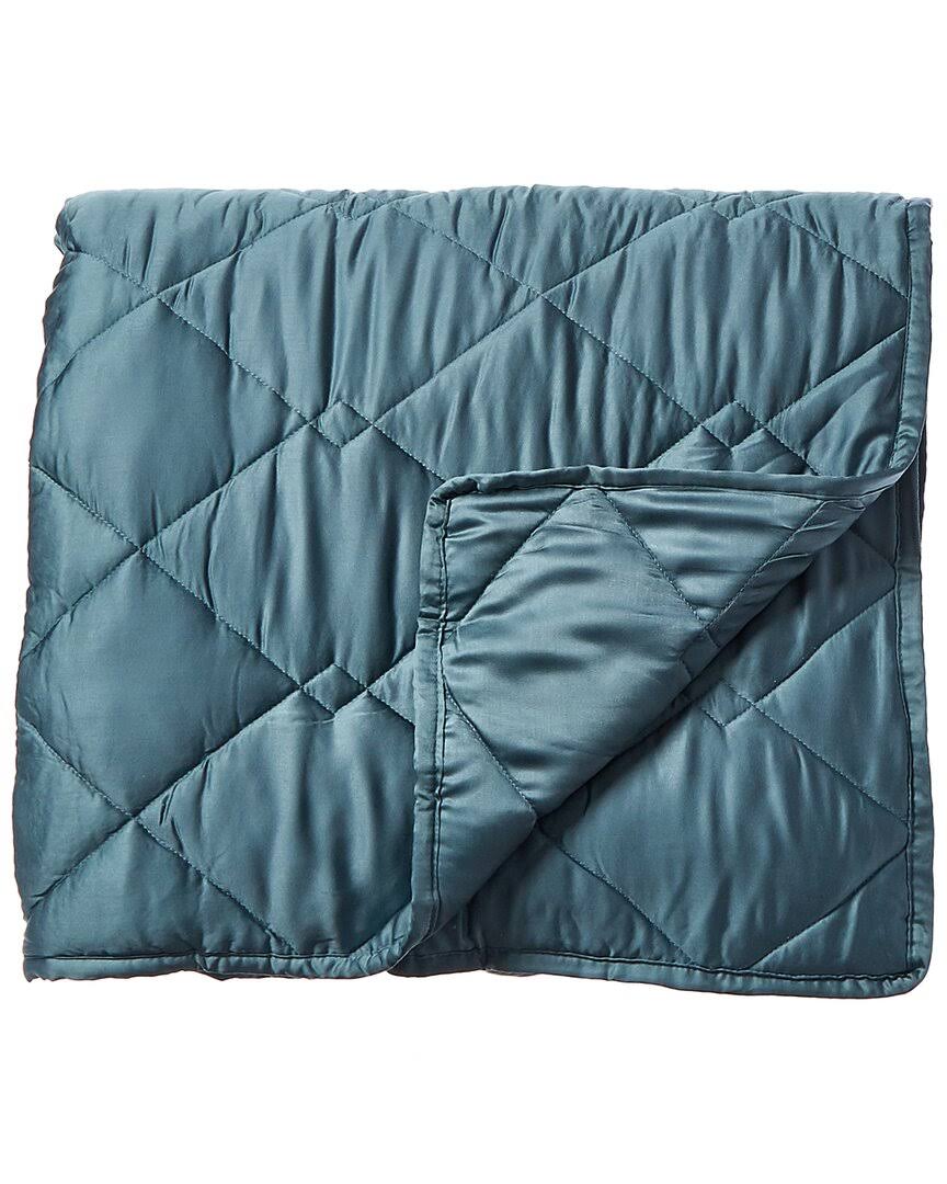 Rejuve Rayon from Bamboo Weighted Blanket Throw, Green, 12 lbs