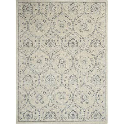 Tracy Oriental Hand-Tufted Wool Light Blue/Ivory Area Rug Birch Lane Rug Size: Rectangle 7&9x22 x 9&9x22