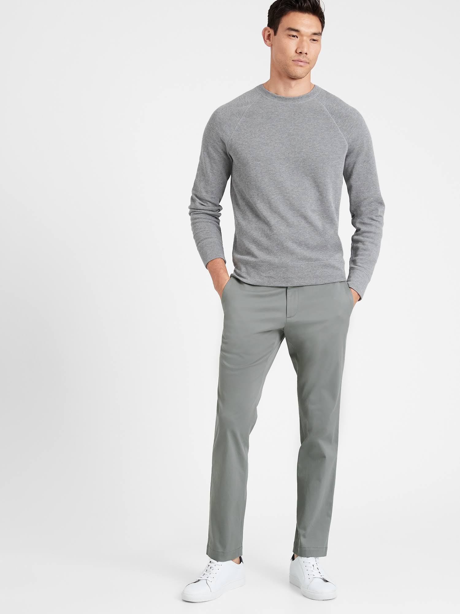 Banana Republic Men's Aiden Slim Rapid Movement Chino Pant Stance Blue Size 33W 34L