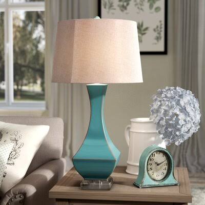 Brookhaven 31x22 Table Lamp Base Color: Turquoise