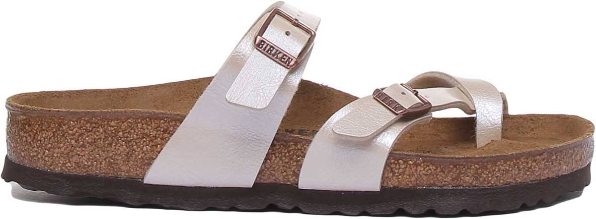 Birkenstock Mayari Birko Flor Sandals - Graceful Pearl White