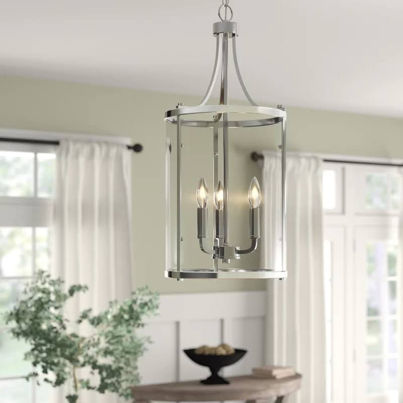 Aadhya 3 - Light Lantern Cylinder Pendant Finish: English Bronze