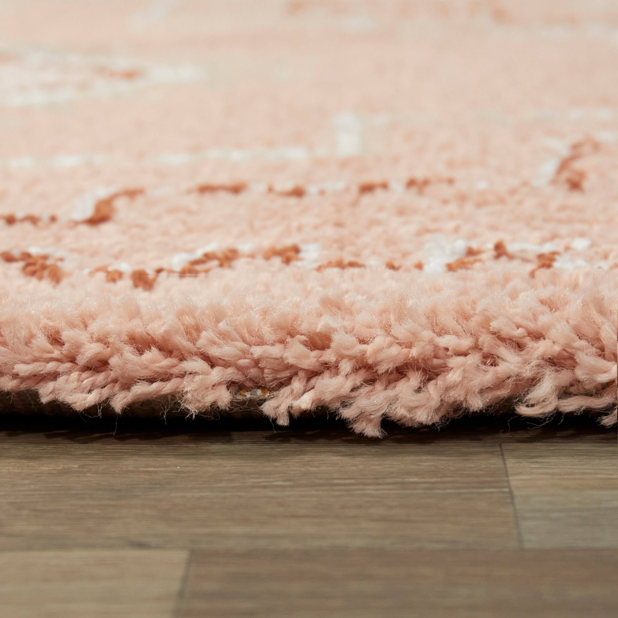 BALTA Bandele Pink 8 ft. x 10 ft. Berber Shag Area Rug