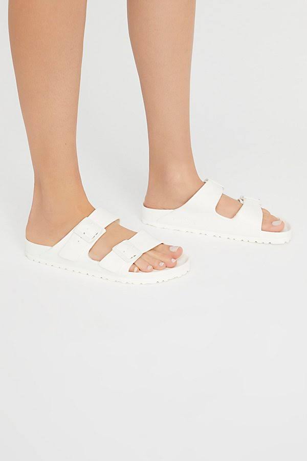 Eva Arizona Birkenstock Sandals by Birkenstock at Free People, White, EU 40